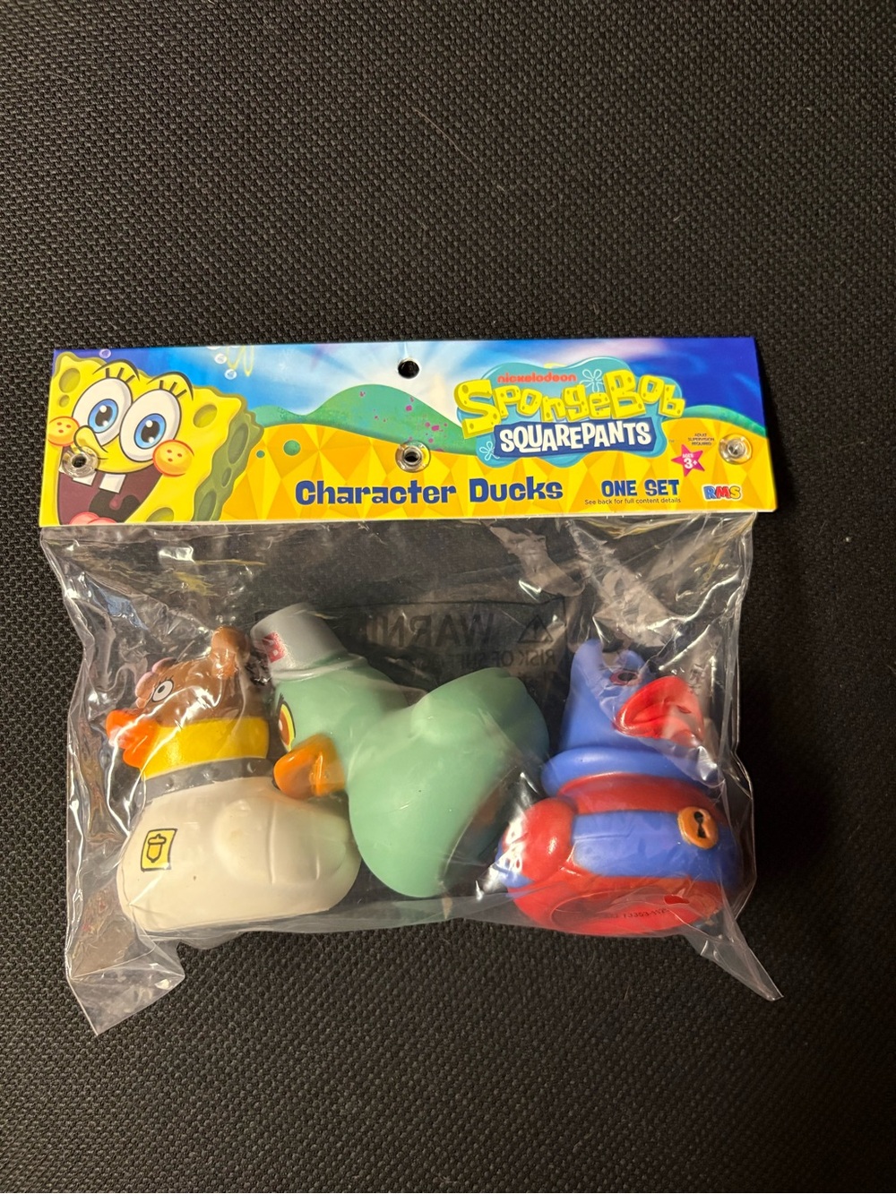 SpongeBob SquarePants Character Ducks Set of 3 Sealed Rubber Ducks